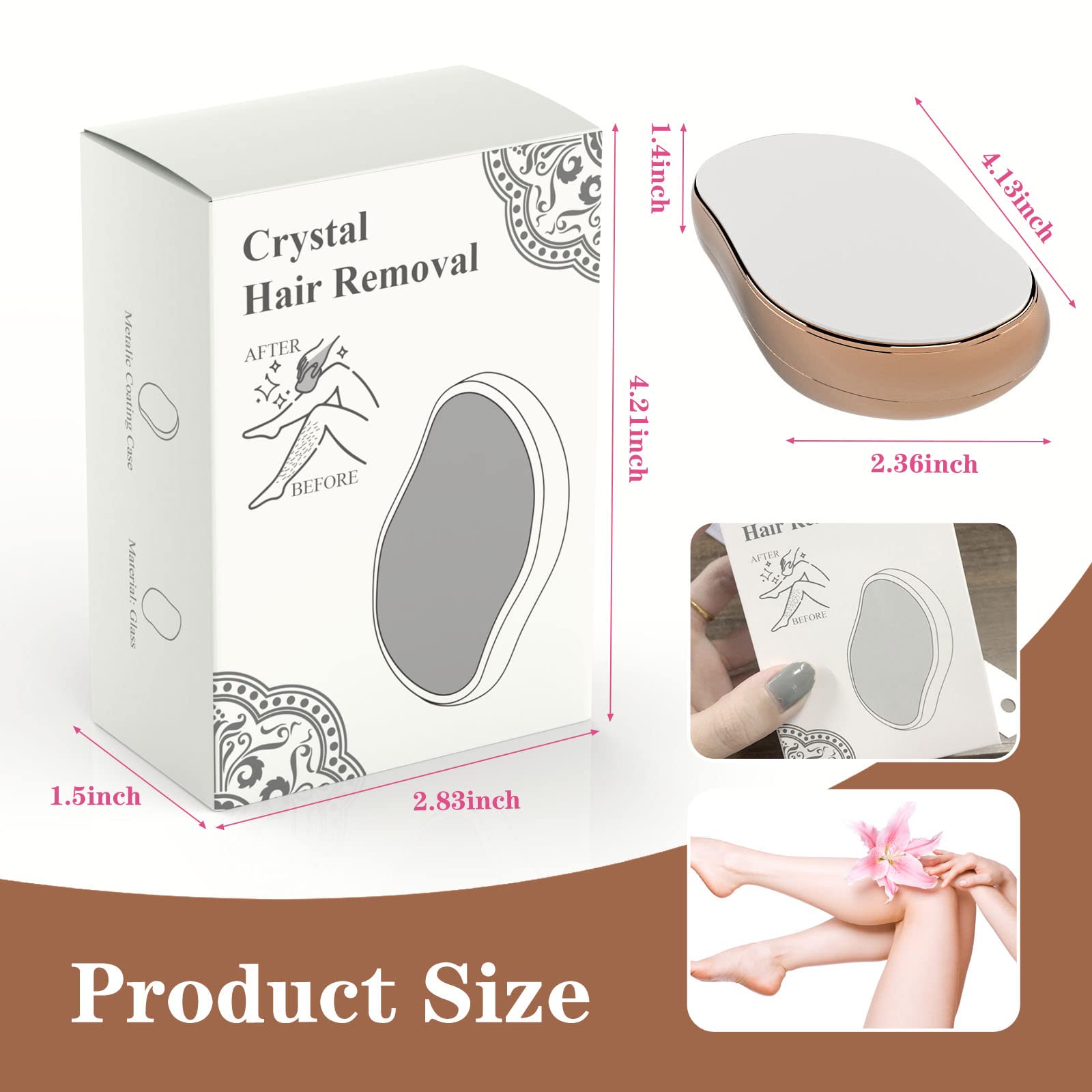 Amazon.co.jp: クリスタルヘア消しゴム 痛みのないヘアリムーバー
